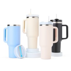 Caneca Térmica com Canudo